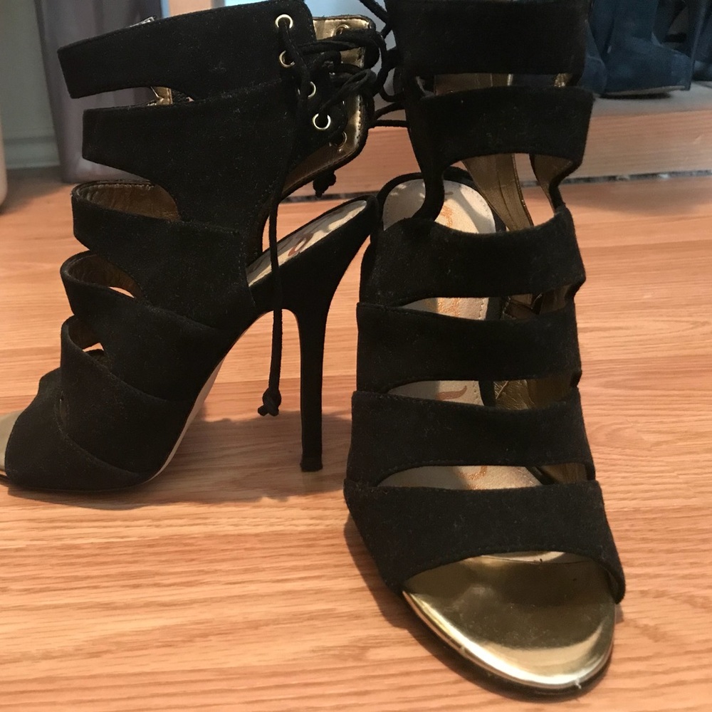 Sam Edelman peep toe heel with laces